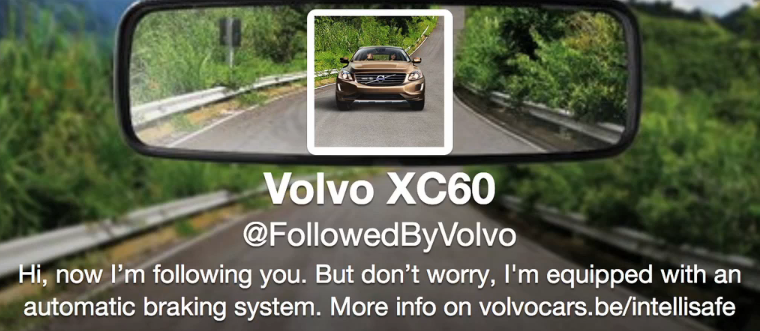 Followed by Volvo