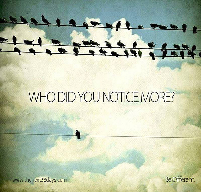 stand out of the crowd