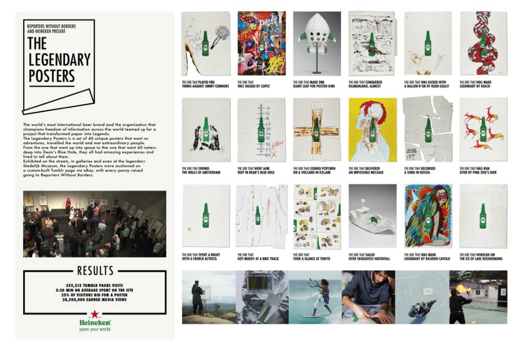 heineken legendary posters