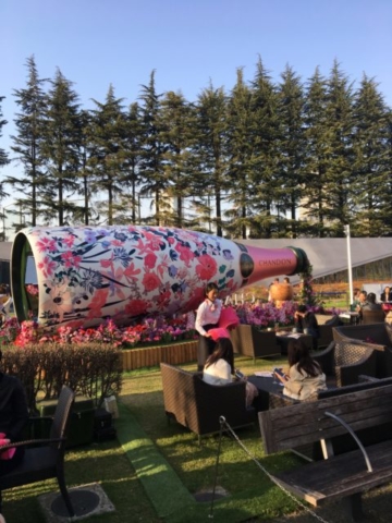 Chandon garden summer outdoor marketing champagne